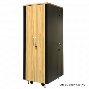 Шкаф LANMASTER SOUNDPROOF звукоизолированный 750x1030 мм, отделка под дерево, цвет лиственница